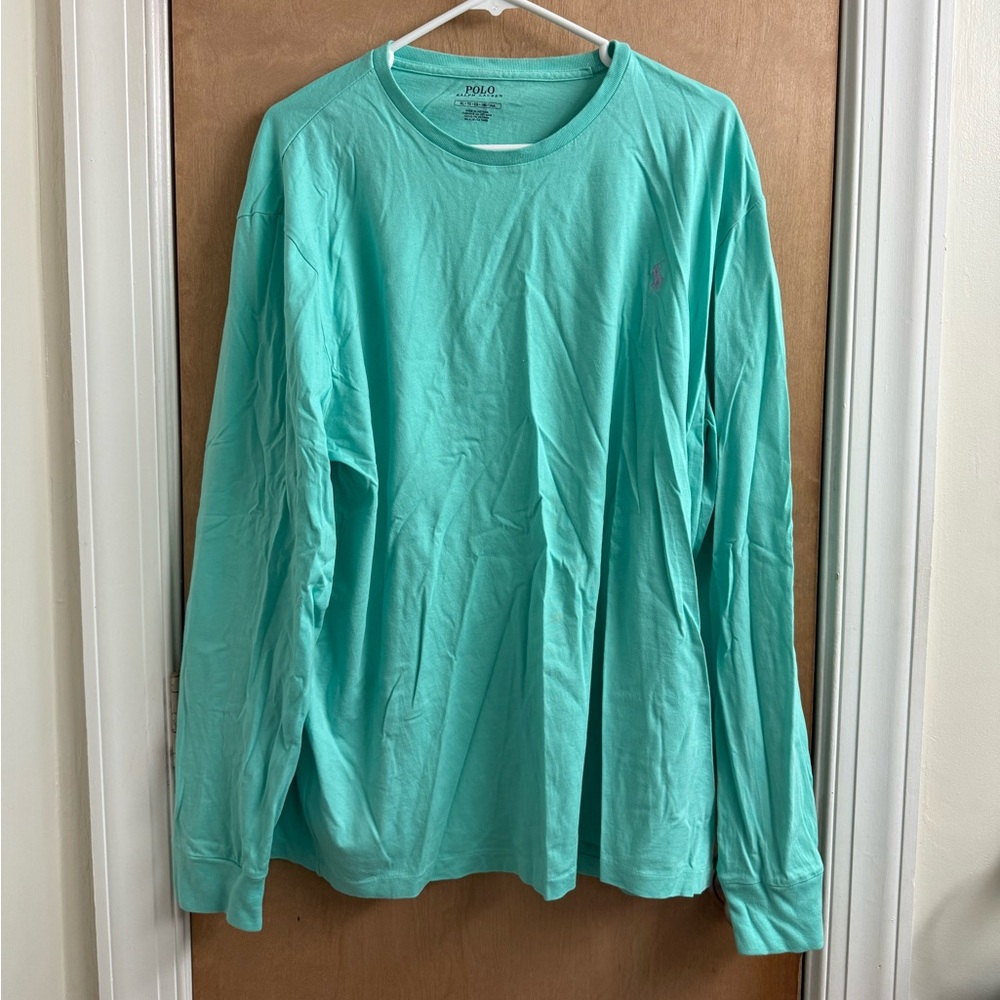 Highlighter Blue Mens Ralph Lauren Polo Shirt